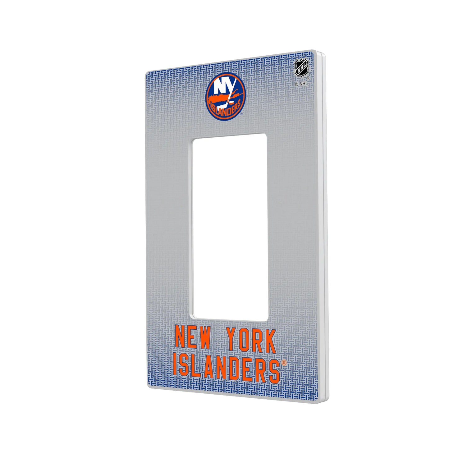 New York Islanders Linen Hidden-Screw Light Switch Plate