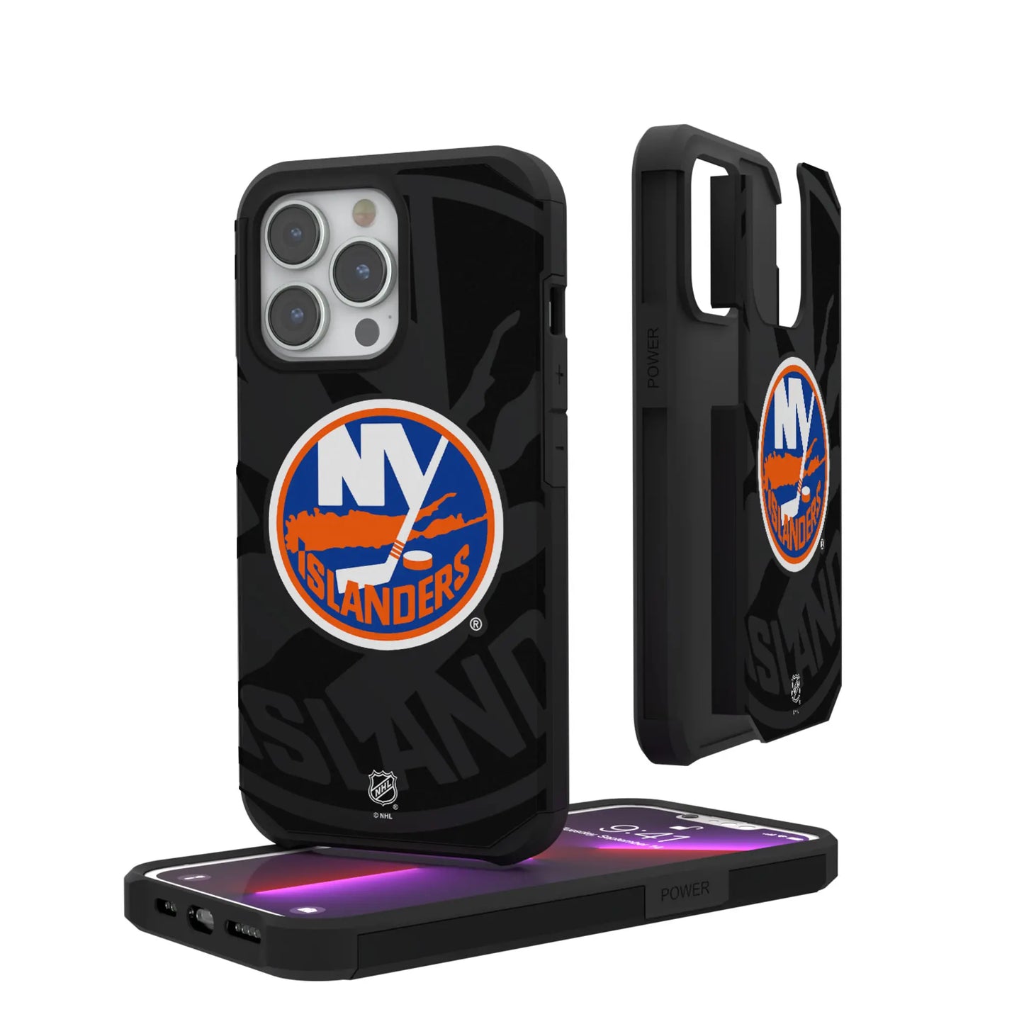 New York Islanders Monocolor Tilt Rugged Phone Case for Apple iPhone