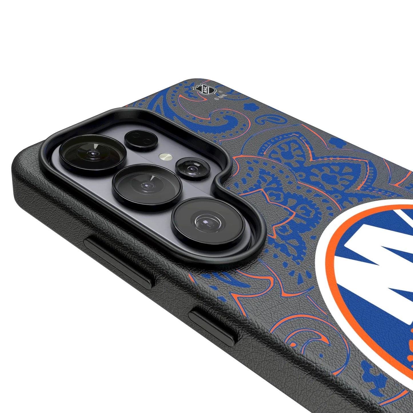 New York Islanders Paisley MagSafe Compatible Phone Case for Samsung Galaxy