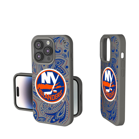 New York Islanders Paisley Soft Touch Phone Case for Apple iPhone