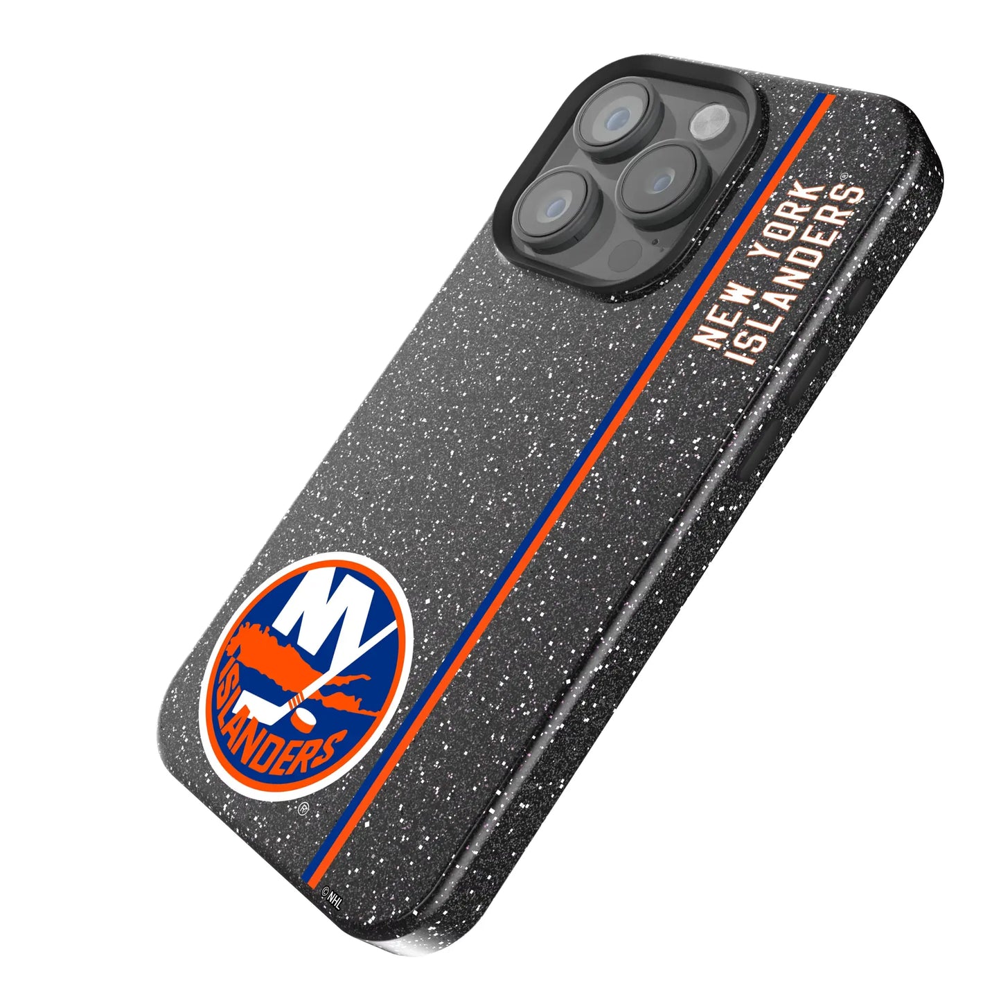 New York Islanders Sidebar Black Bling Phone Case for Apple iPhone