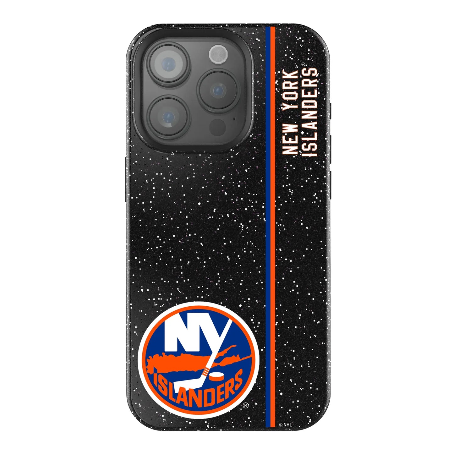 New York Islanders Sidebar Black Bling Phone Case for Apple iPhone