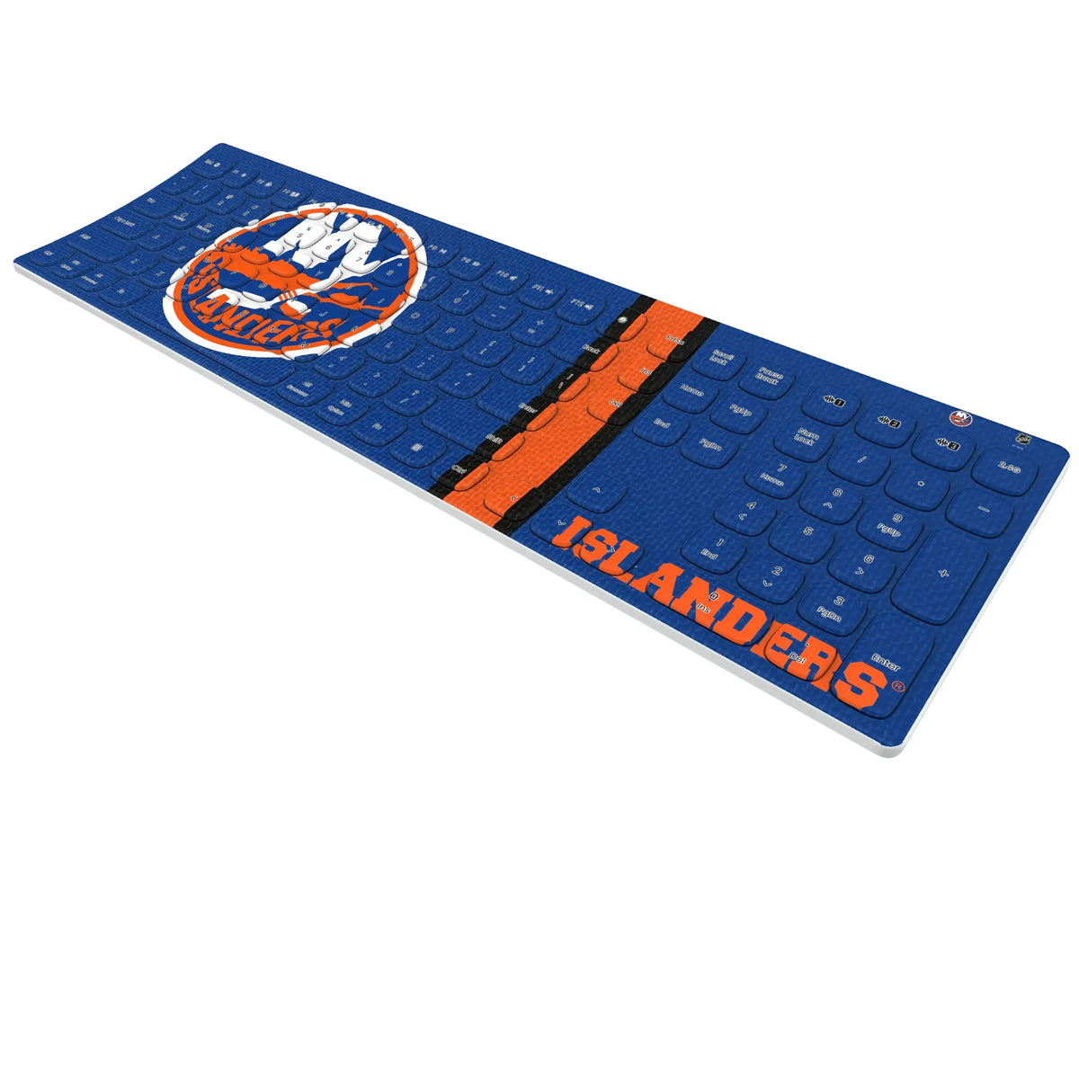 New York Islanders Stripe Curved Wireless Keyboard