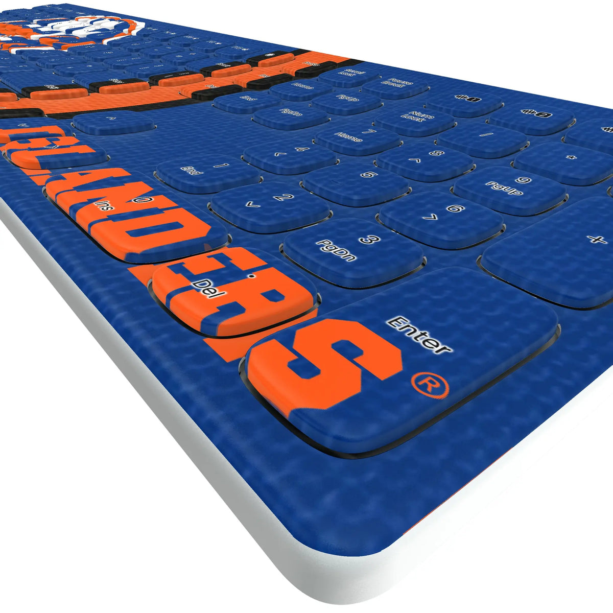 New York Islanders Stripe Curved Wireless Keyboard