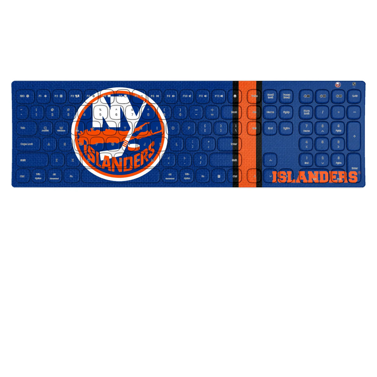 New York Islanders Stripe Curved Wireless Keyboard