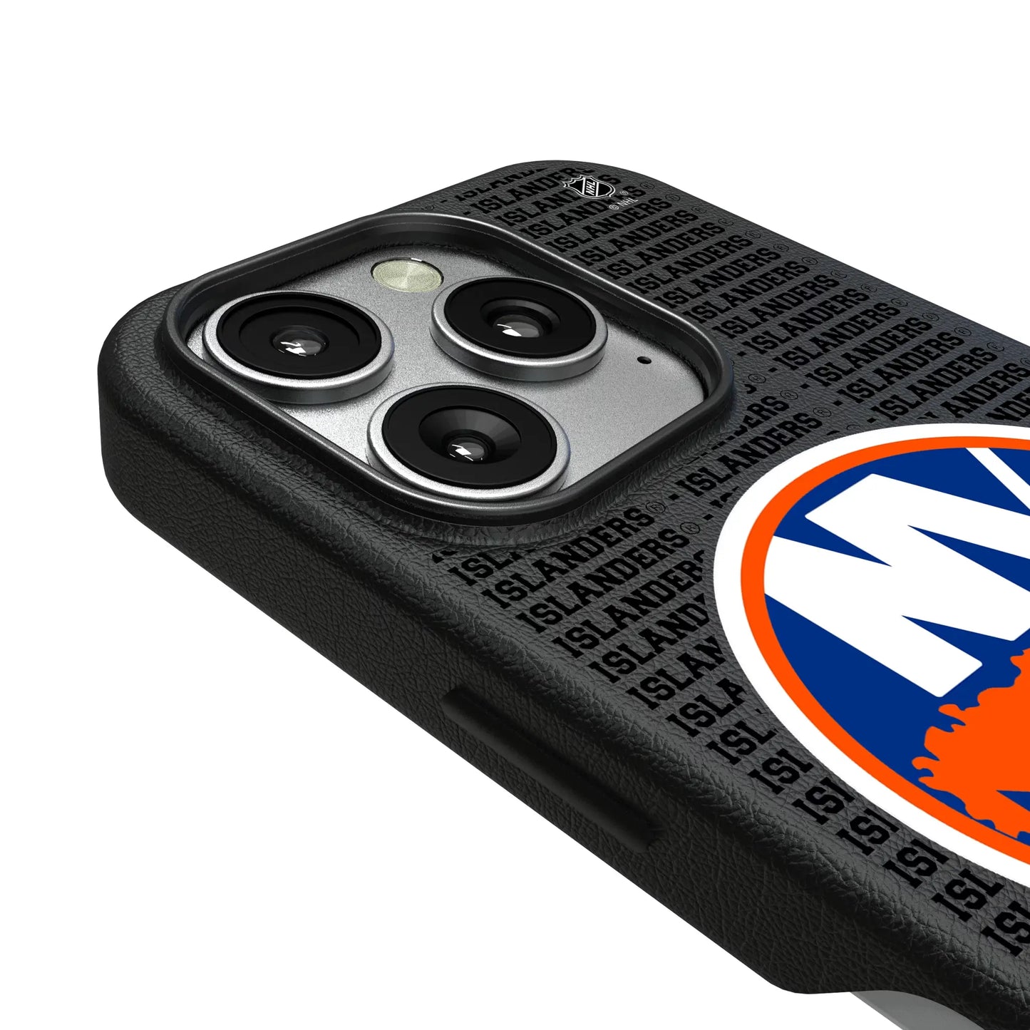 New York Islanders Text Backdrop MagSafe Compatible Phone Case for Apple iPhone