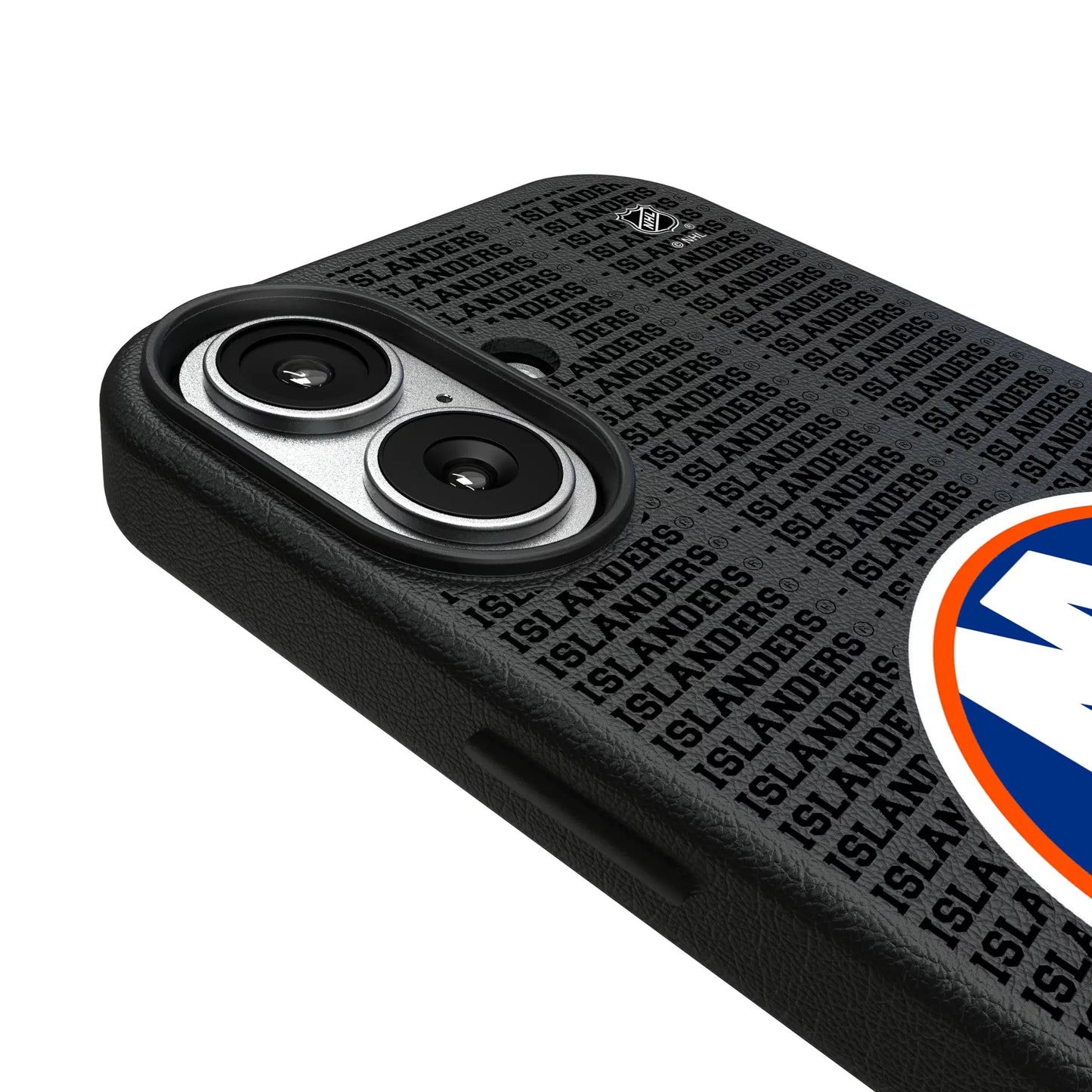 New York Islanders Text Backdrop MagSafe Compatible Phone Case for Apple iPhone