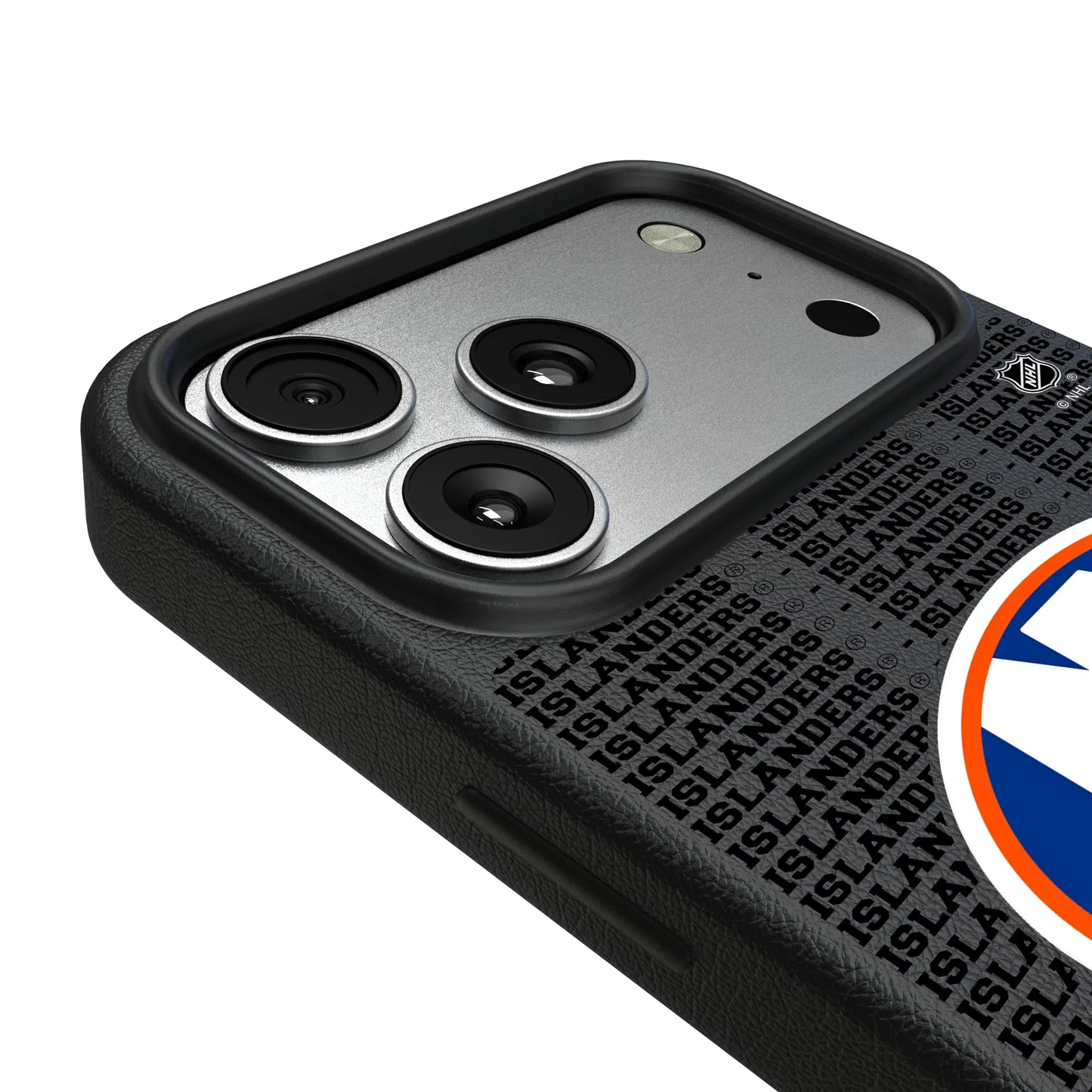 New York Islanders Text Backdrop MagSafe Compatible Phone Case for Apple iPhone