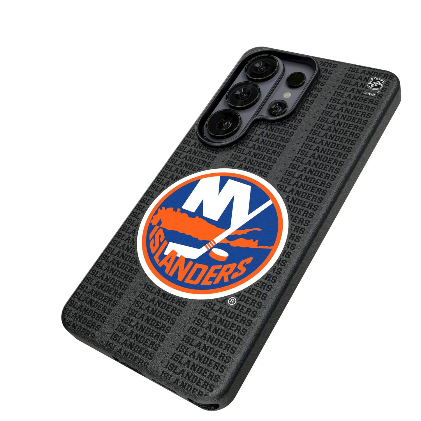 New York Islanders Text Backdrop MagSafe Compatible Phone Case for Samsung Galaxy