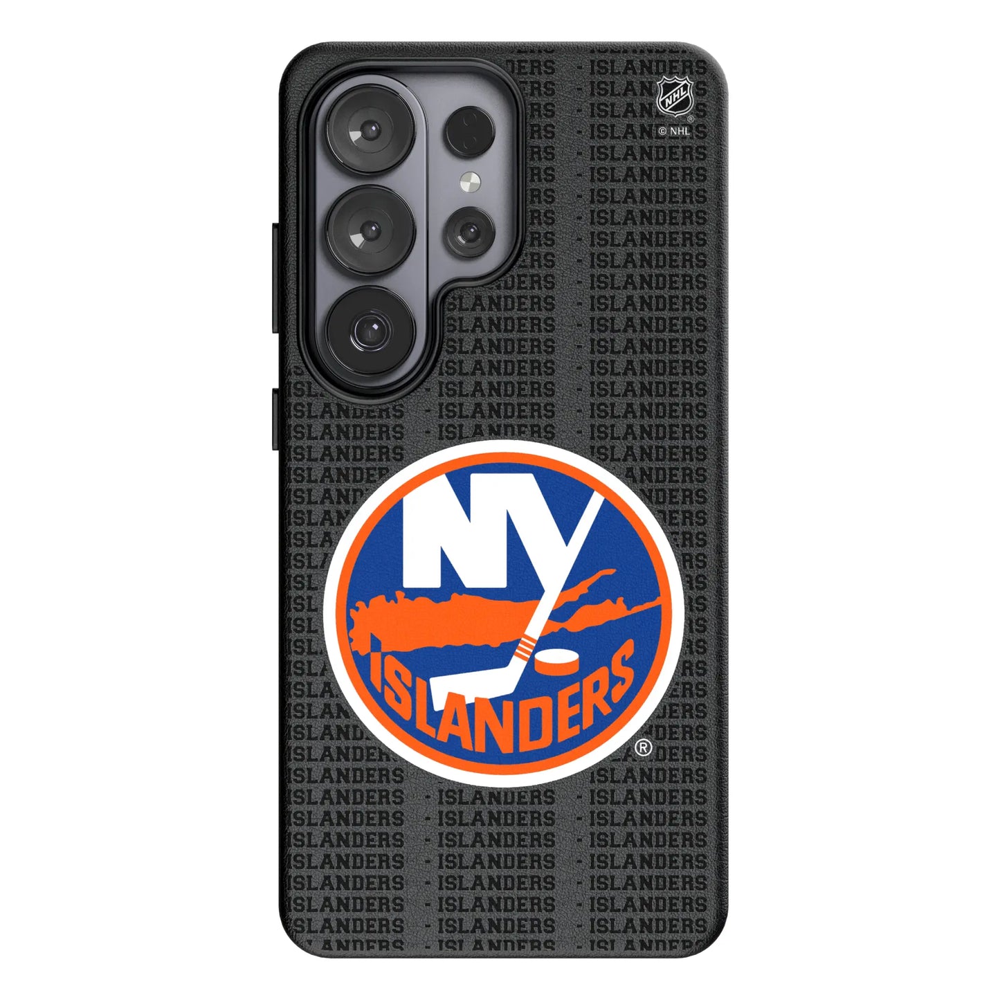 New York Islanders Text Backdrop MagSafe Compatible Phone Case for Samsung Galaxy