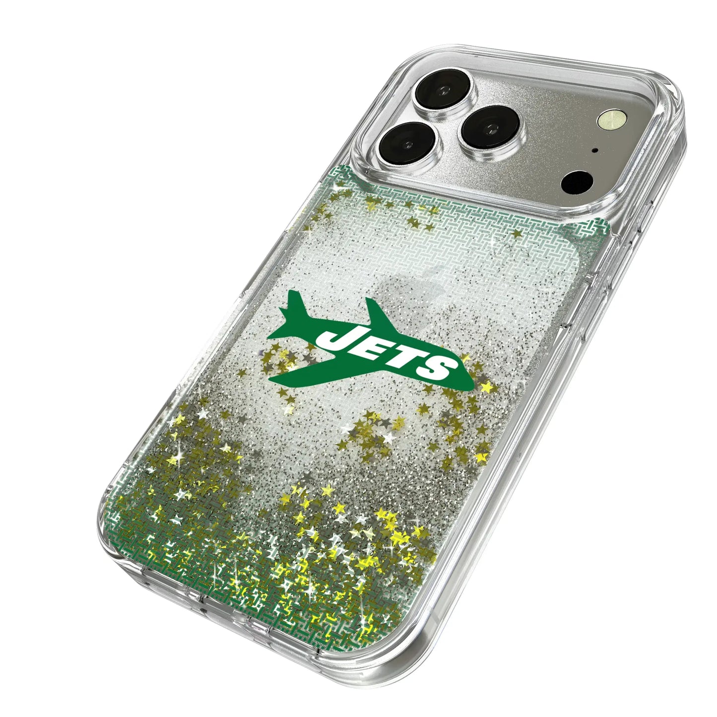 New York Jets 1963 Historic Collection Linen Glitter Phone Case for Apple iPhone