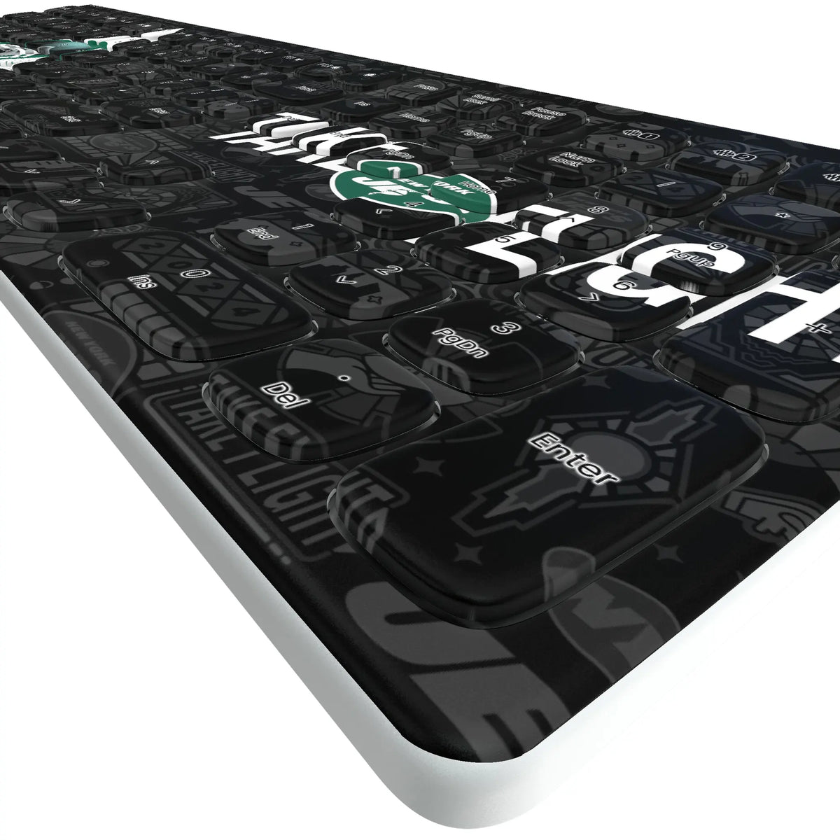 New York Jets Deco Curved Wireless Keyboard