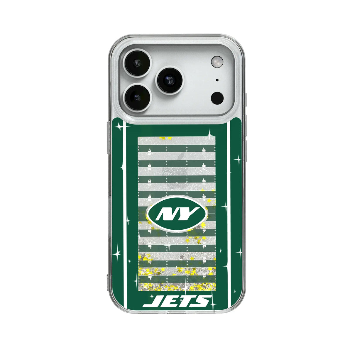 New York Jets Field Glitter Phone Case for Apple iPhone