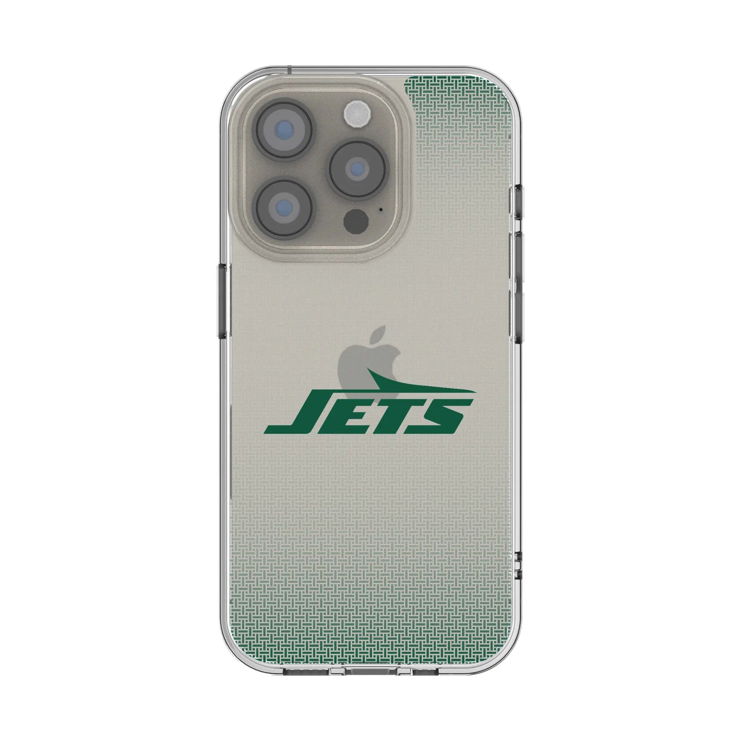 New York Jets Linen Clear Phone Case for Apple iPhone
