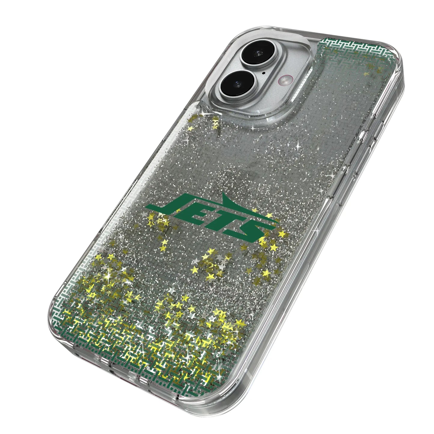 New York Jets Linen Glitter Phone Case for Apple iPhone