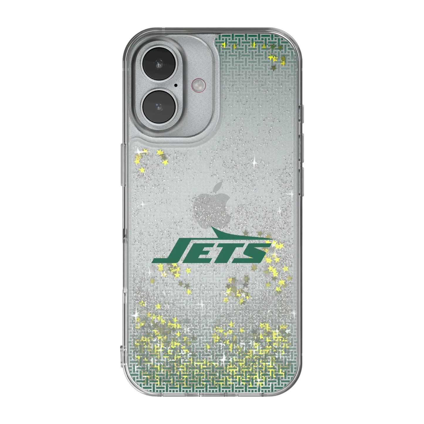 New York Jets Linen Glitter Phone Case for Apple iPhone