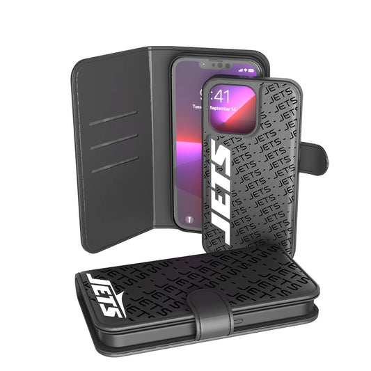 New York Jets Monocolor Tilt Wallet Phone Case for Apple iPhone