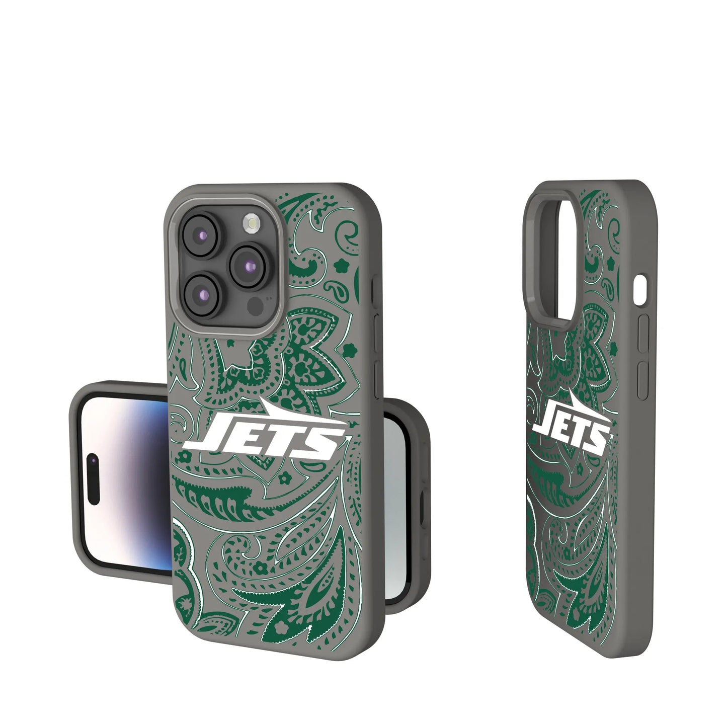 New York Jets Paisley Soft Touch Phone Case for Apple iPhone
