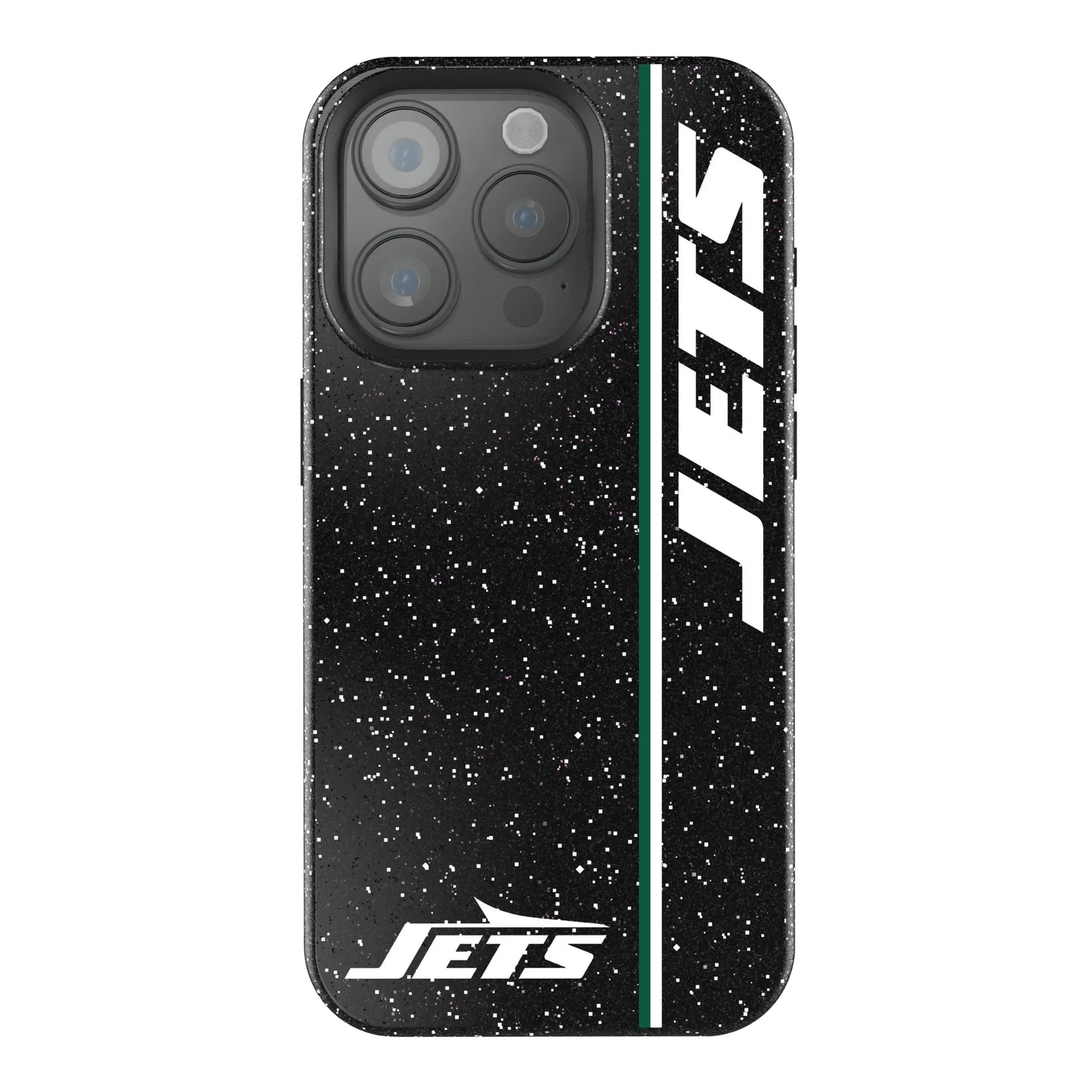 New York Jets Sidebar Black Bling Phone Case for Apple iPhone