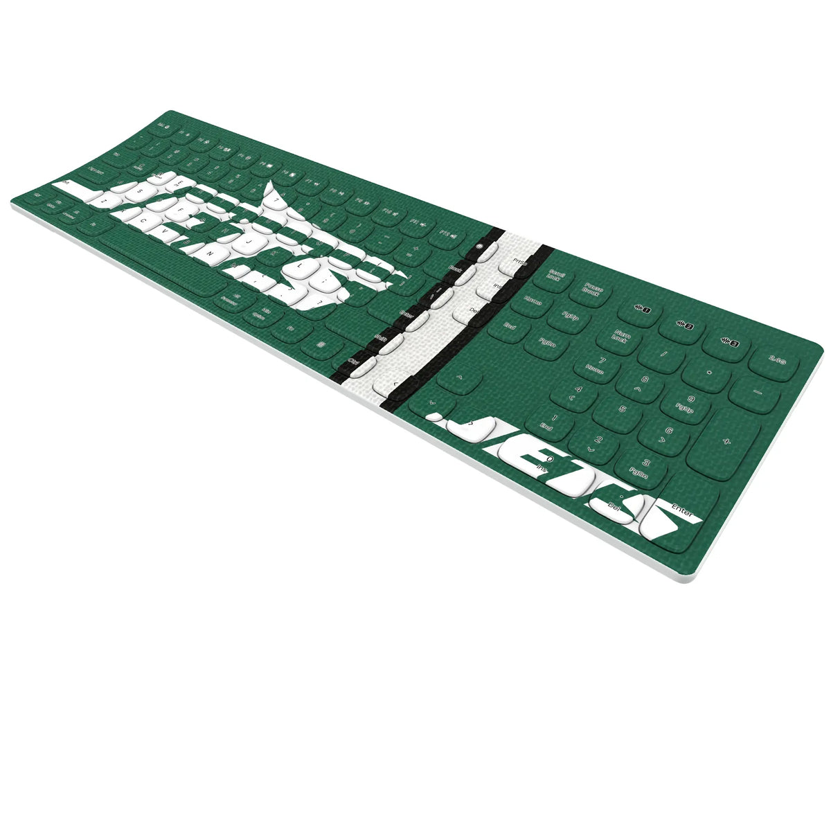 New York Jets Stripe Curved Wireless Keyboard