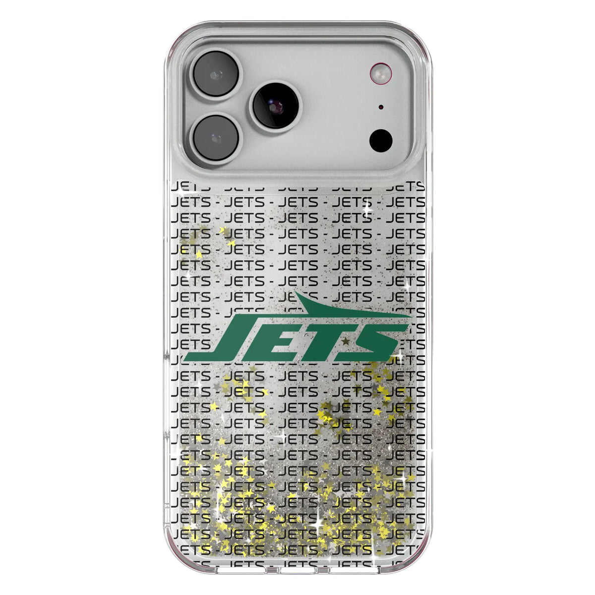 New York Jets Text Backdrop Glitter Phone Case for Apple iPhone