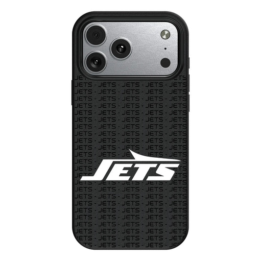 New York Jets Text Backdrop MagSafe Compatible Phone Case for Apple iPhone
