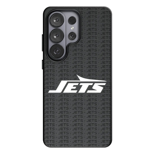 New York Jets Text Backdrop MagSafe Compatible Phone Case for Samsung Galaxy