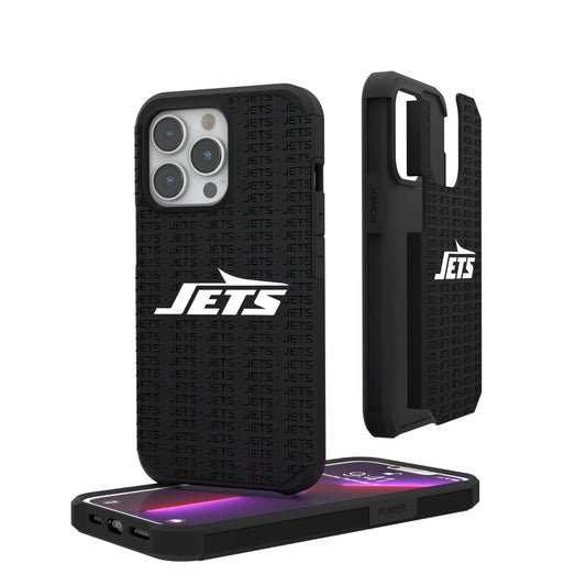 New York Jets Text Backdrop Rugged Phone Case for Apple iPhone