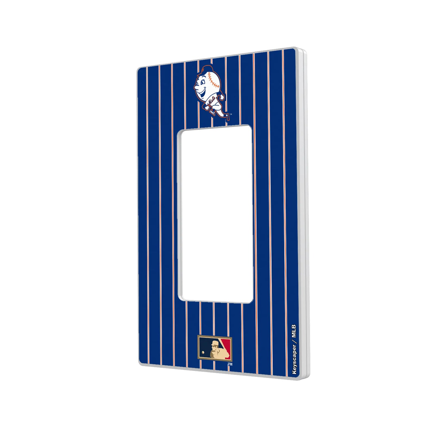 New York Mets 2014 - Cooperstown Collection Pinstripe Hidden-Screw Light Switch Plate