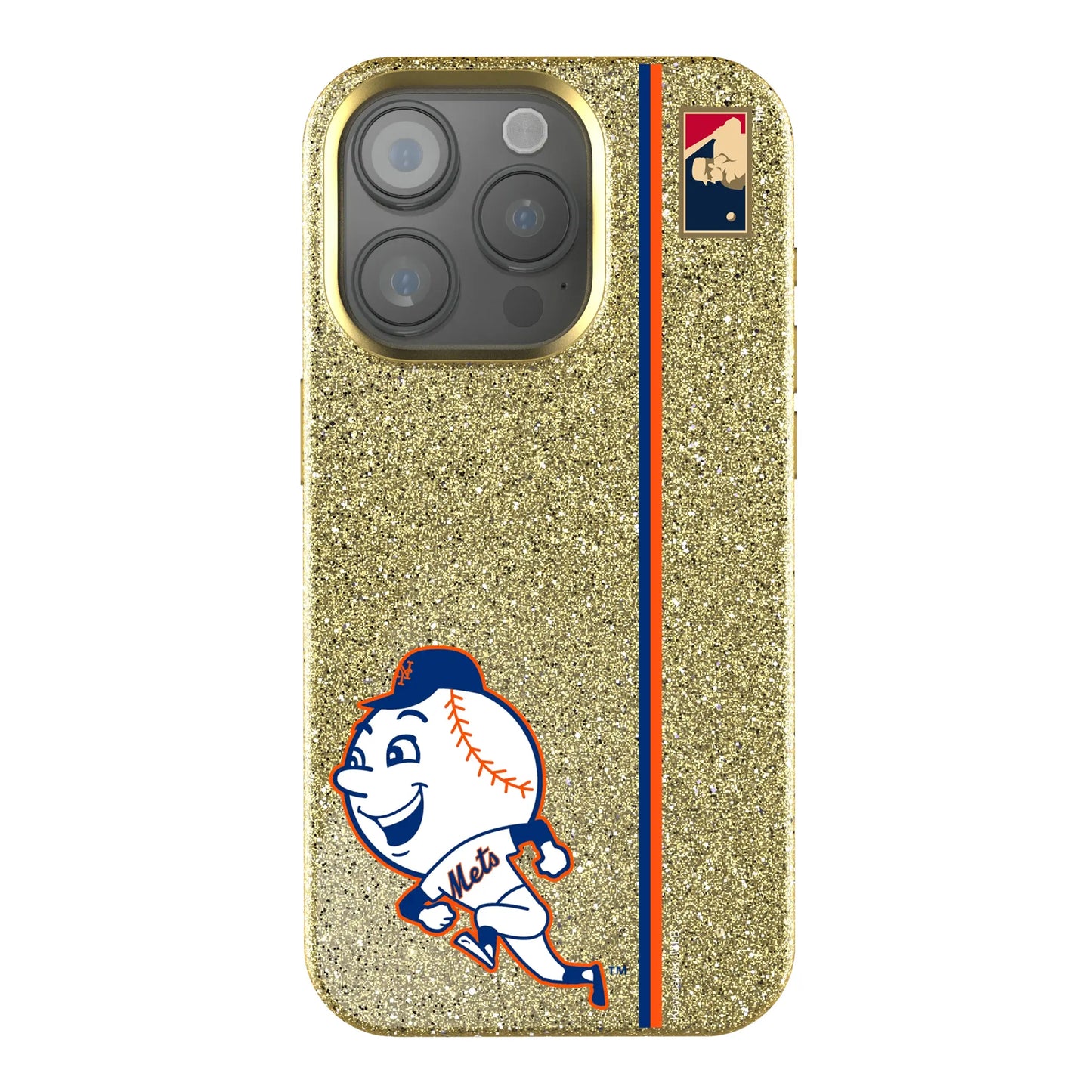 New York Mets 2014 - Cooperstown Collection Sidebar Bling Phone Case for Apple iPhone