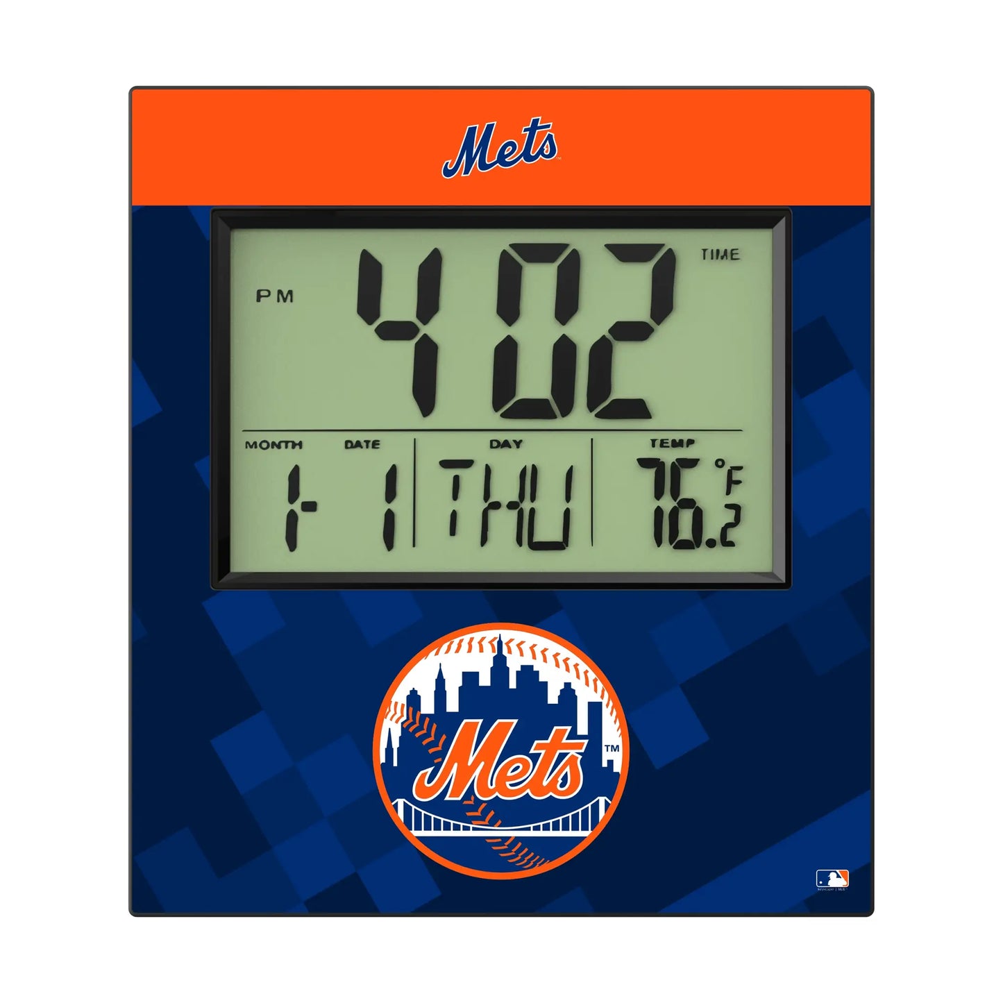 New York Mets Color Block Wall Clock