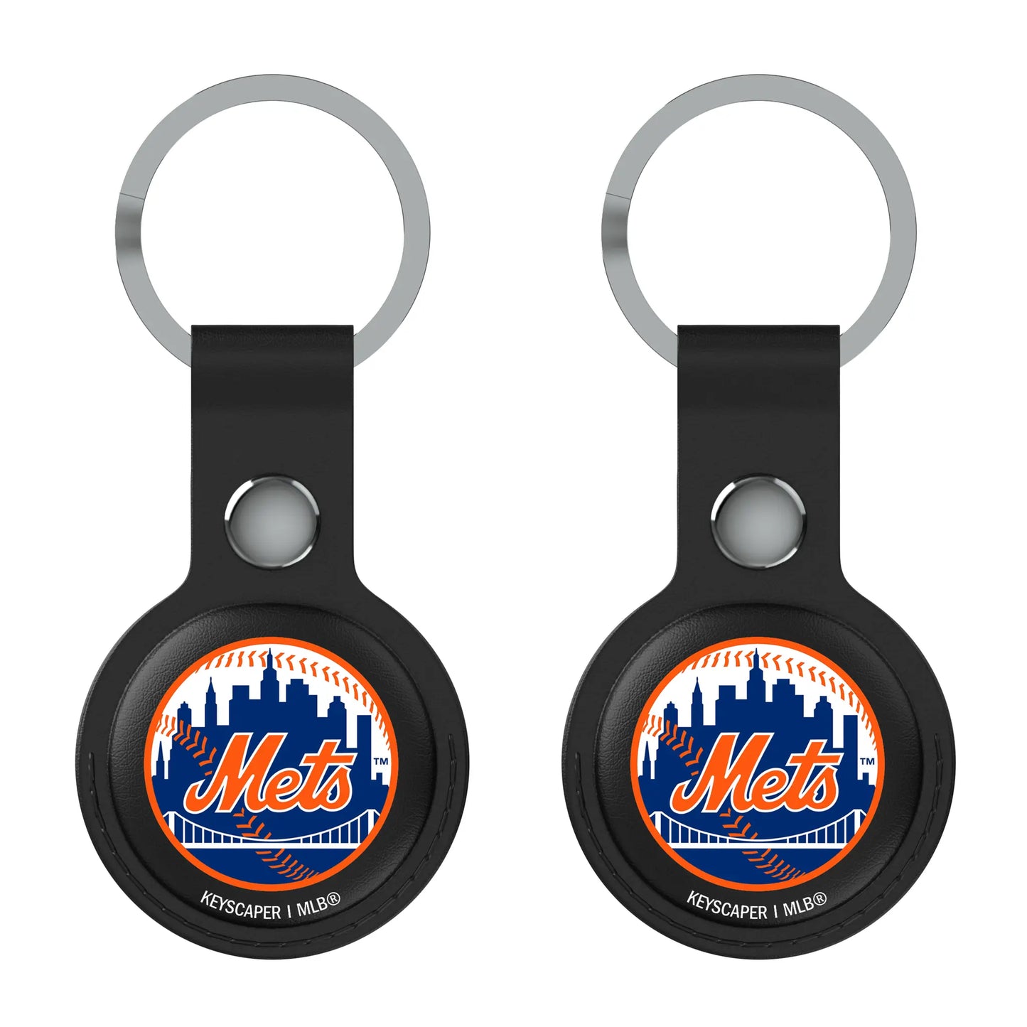 New York Mets Insignia Black Airtag Holder 2-Pack