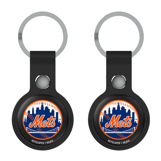 New York Mets Insignia Black Airtag Holder 2-Pack