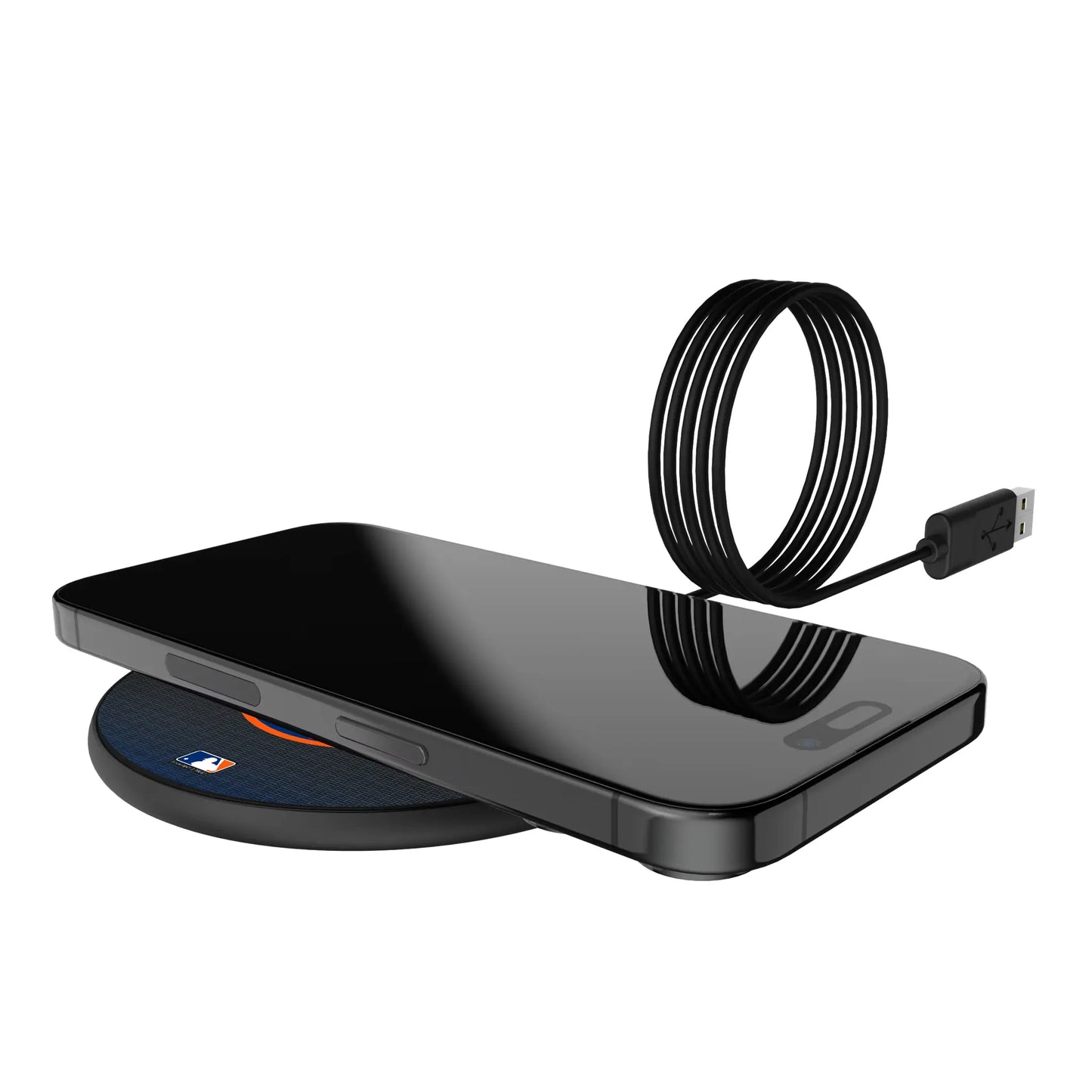 New York Mets Linen 15-Watt Wireless Charger