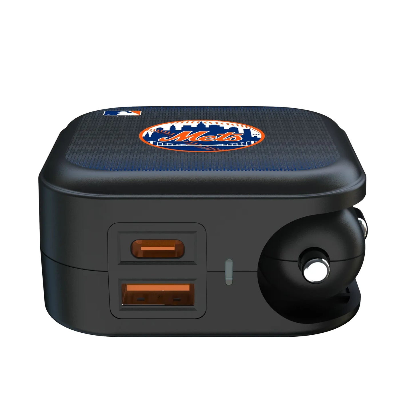 New York Mets Linen 2 in 1 USB A/C Charger