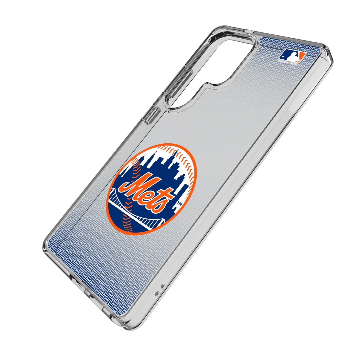 New York Mets Linen Clear Phone Case for Samsung Galaxy