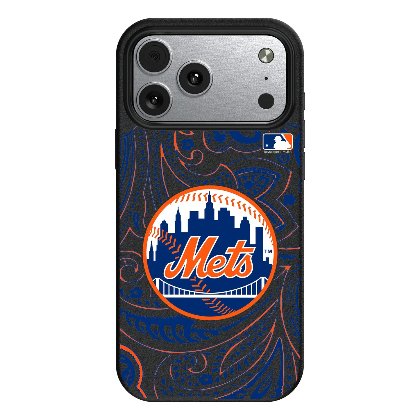 New York Mets Paisley MagSafe Compatible Phone Case for Apple iPhone