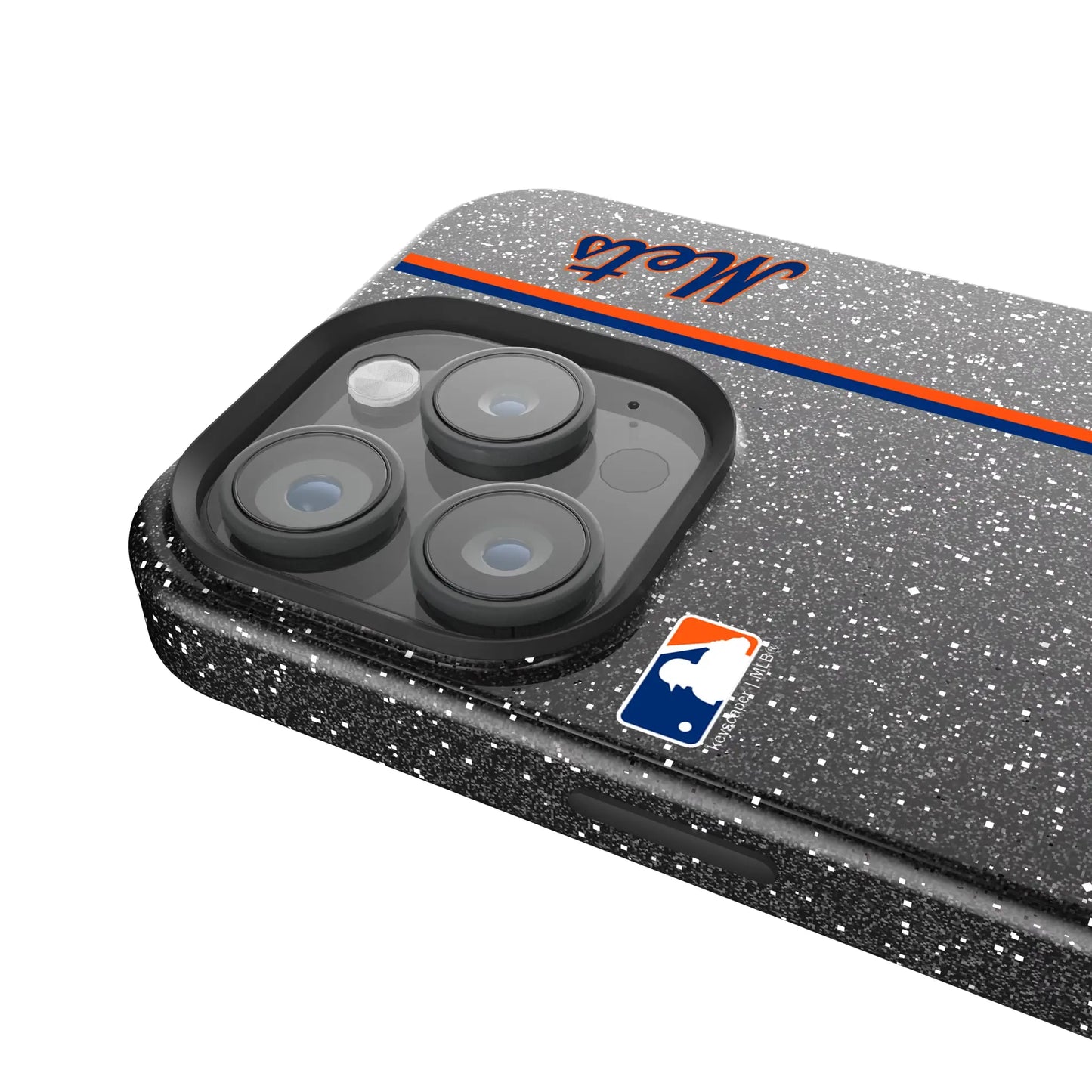 New York Mets Sidebar Black Bling Phone Case for Apple iPhone