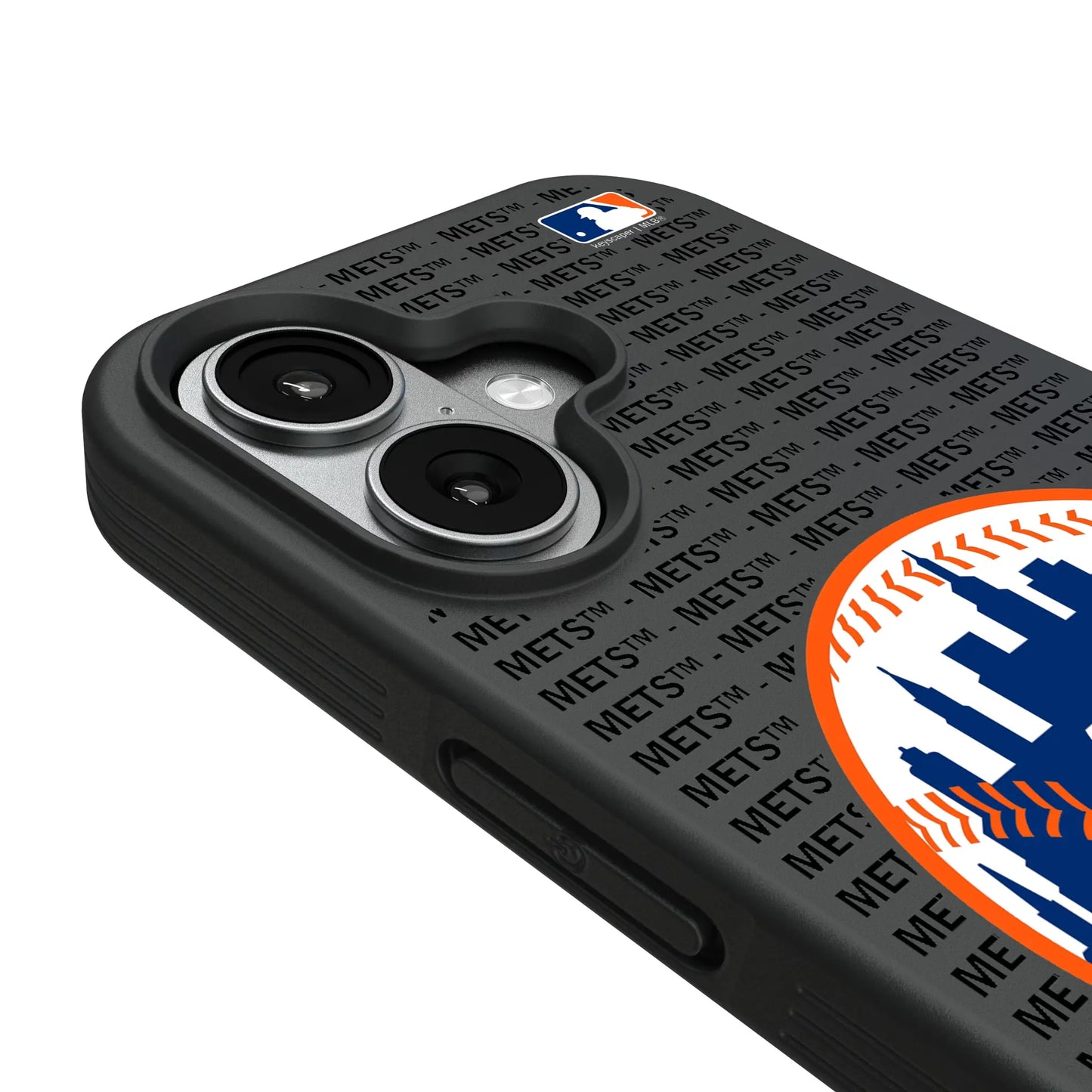 New York Mets Text Backdrop Bump Phone Case for Apple iPhone