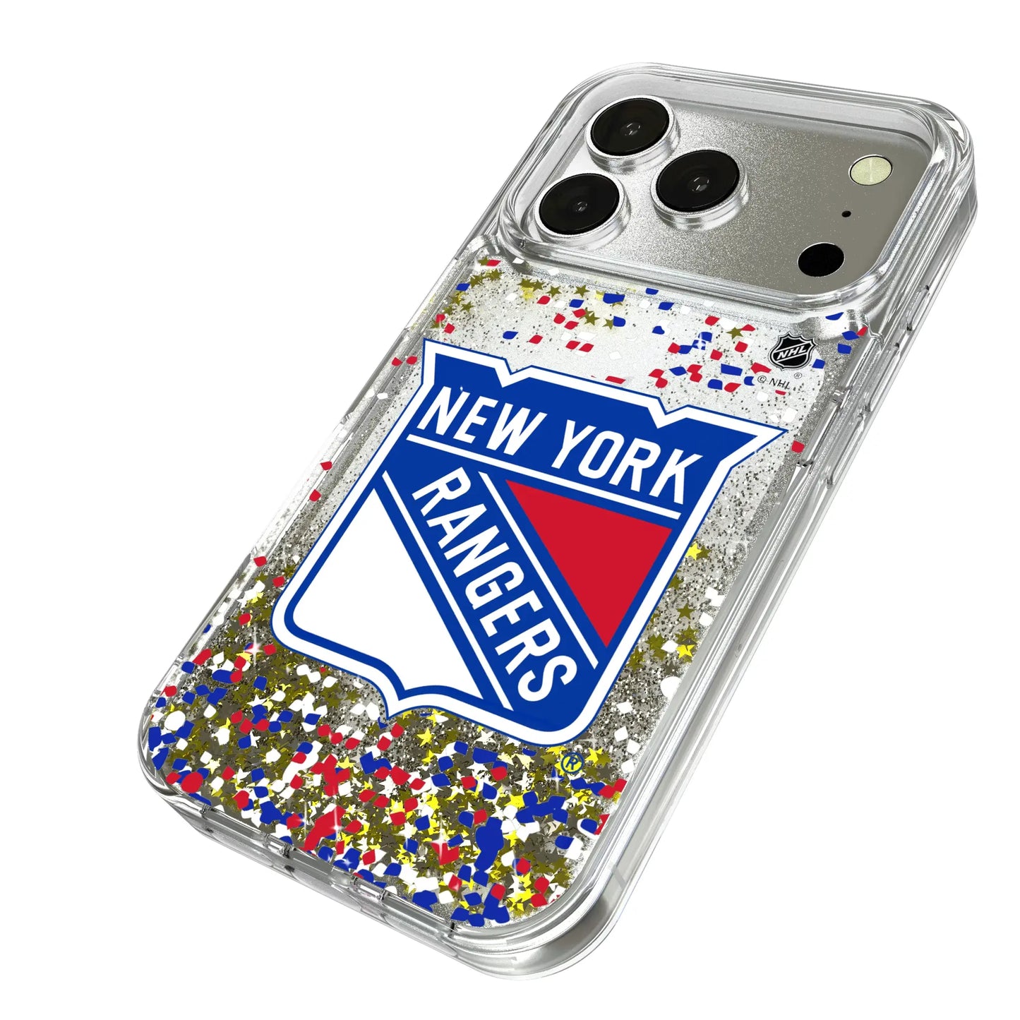 New York Rangers Confetti Glitter Phone Case for Apple iPhone