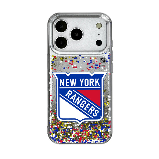 New York Rangers Confetti Glitter Phone Case for Apple iPhone