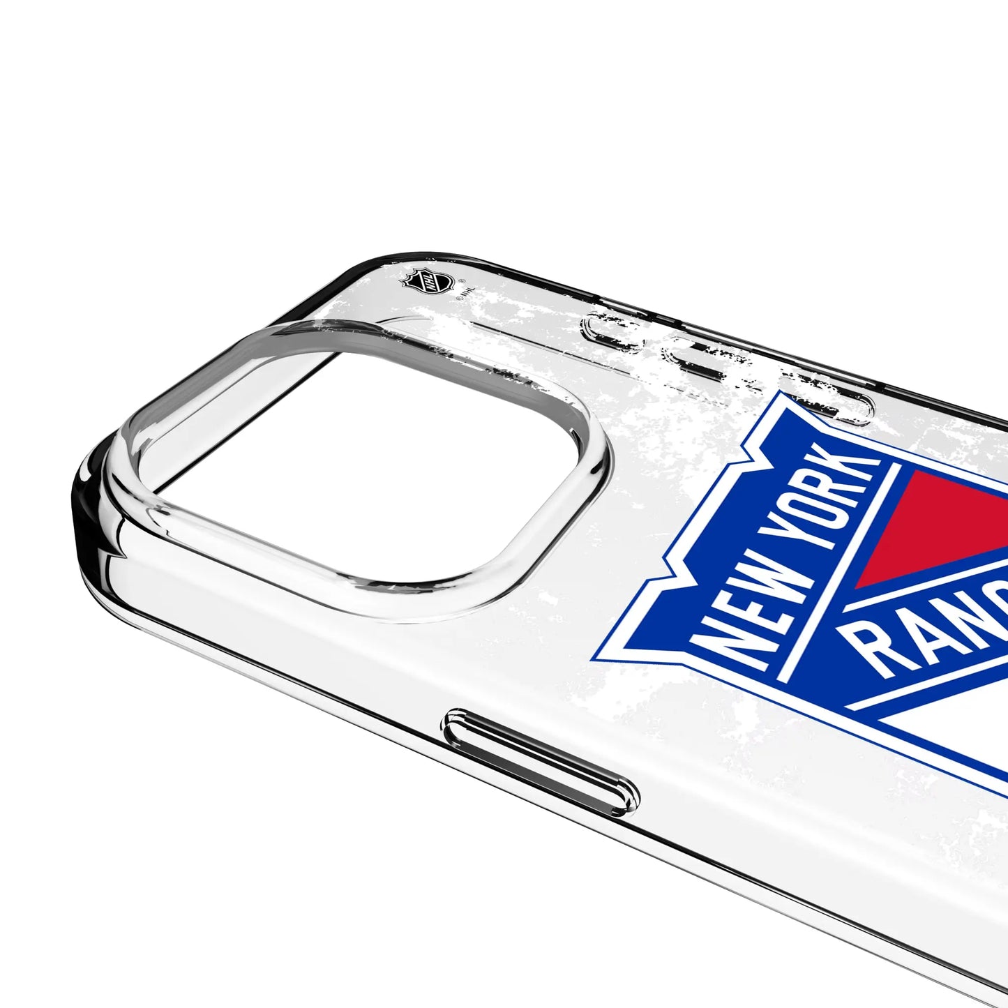 New York Rangers Ice Stripe Clear Phone Case for Apple iPhone