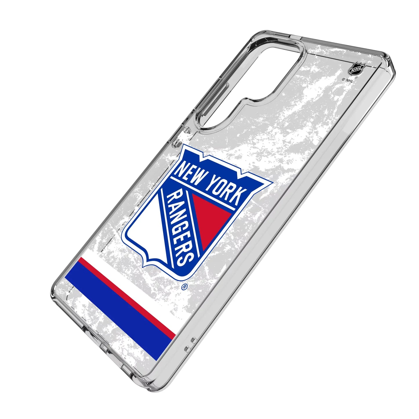 New York Rangers Ice Stripe Clear Phone Case for Samsung Galaxy