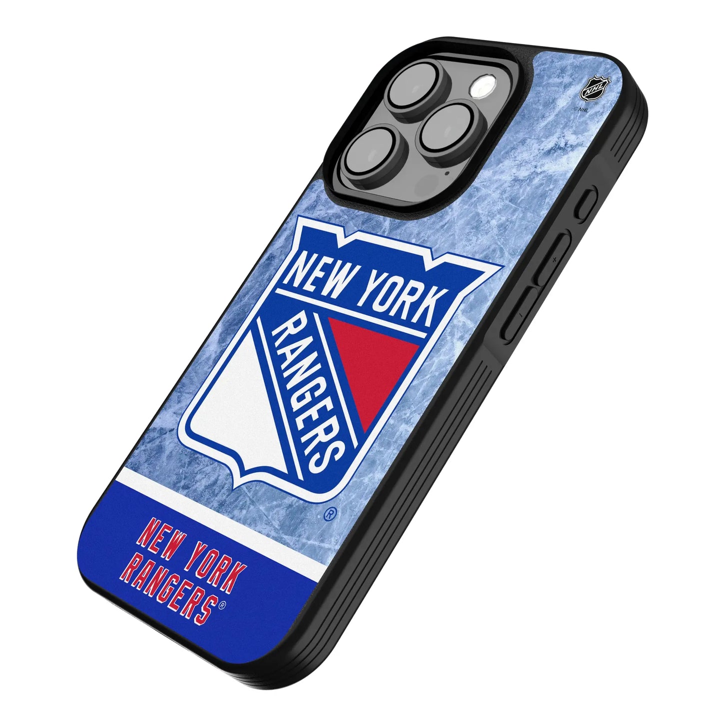New York Rangers Ice Wordmark Bump Phone Case for Apple iPhone
