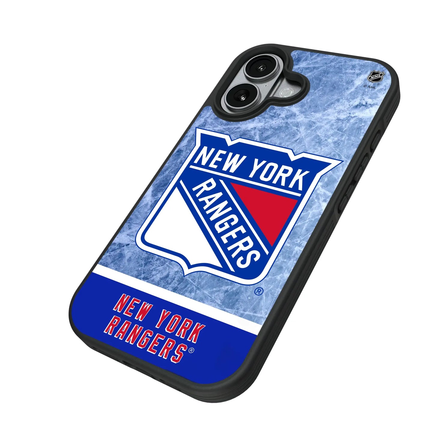 New York Rangers Ice Wordmark Bump Phone Case for Apple iPhone