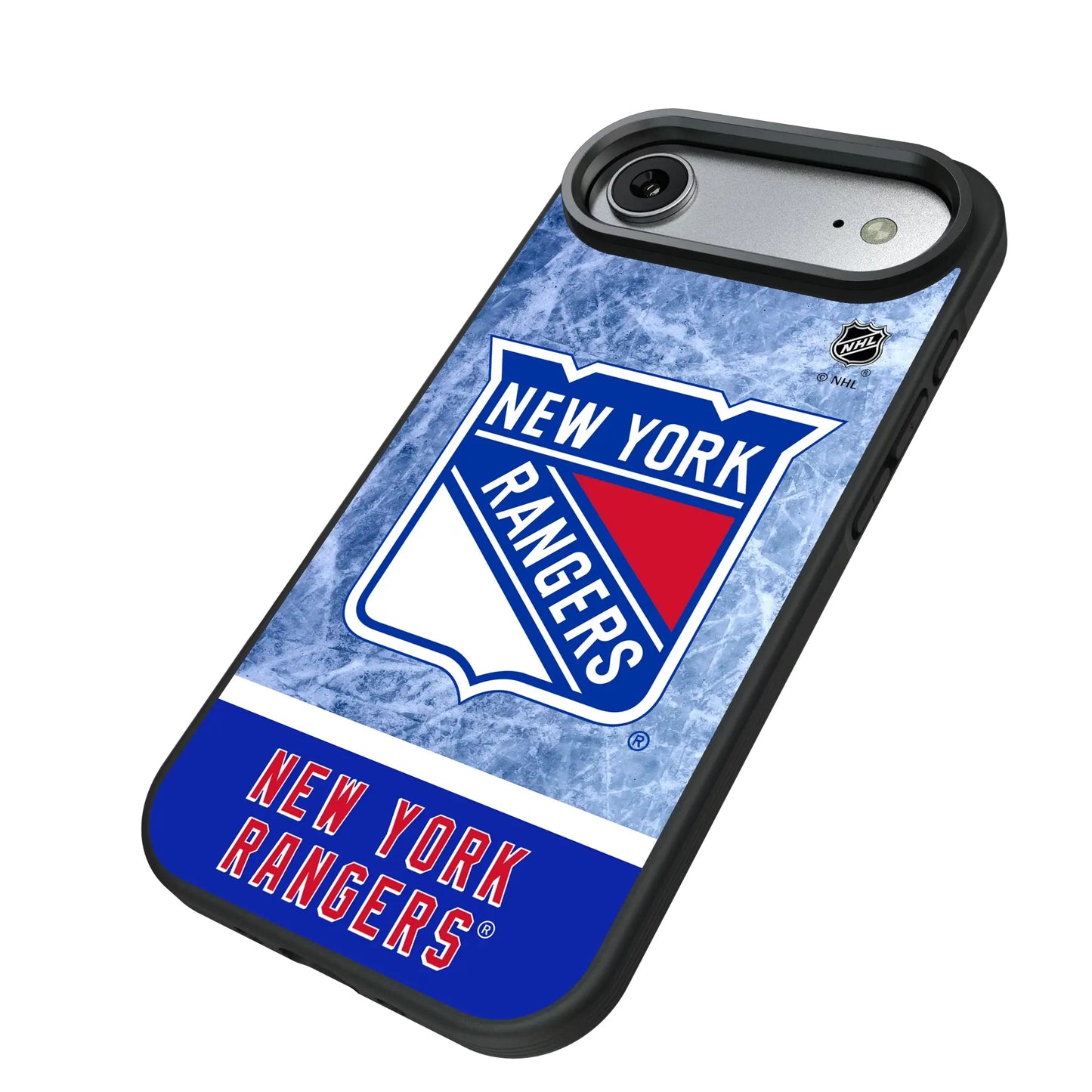 New York Rangers Ice Wordmark Bump Phone Case for Apple iPhone