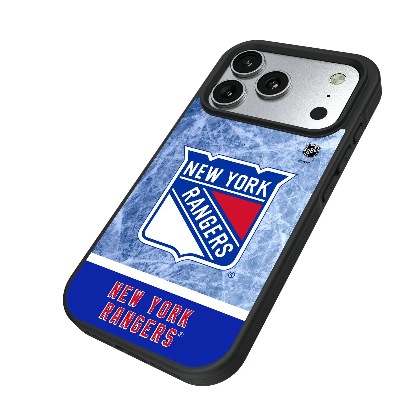 New York Rangers Ice Wordmark Bump Phone Case for Apple iPhone