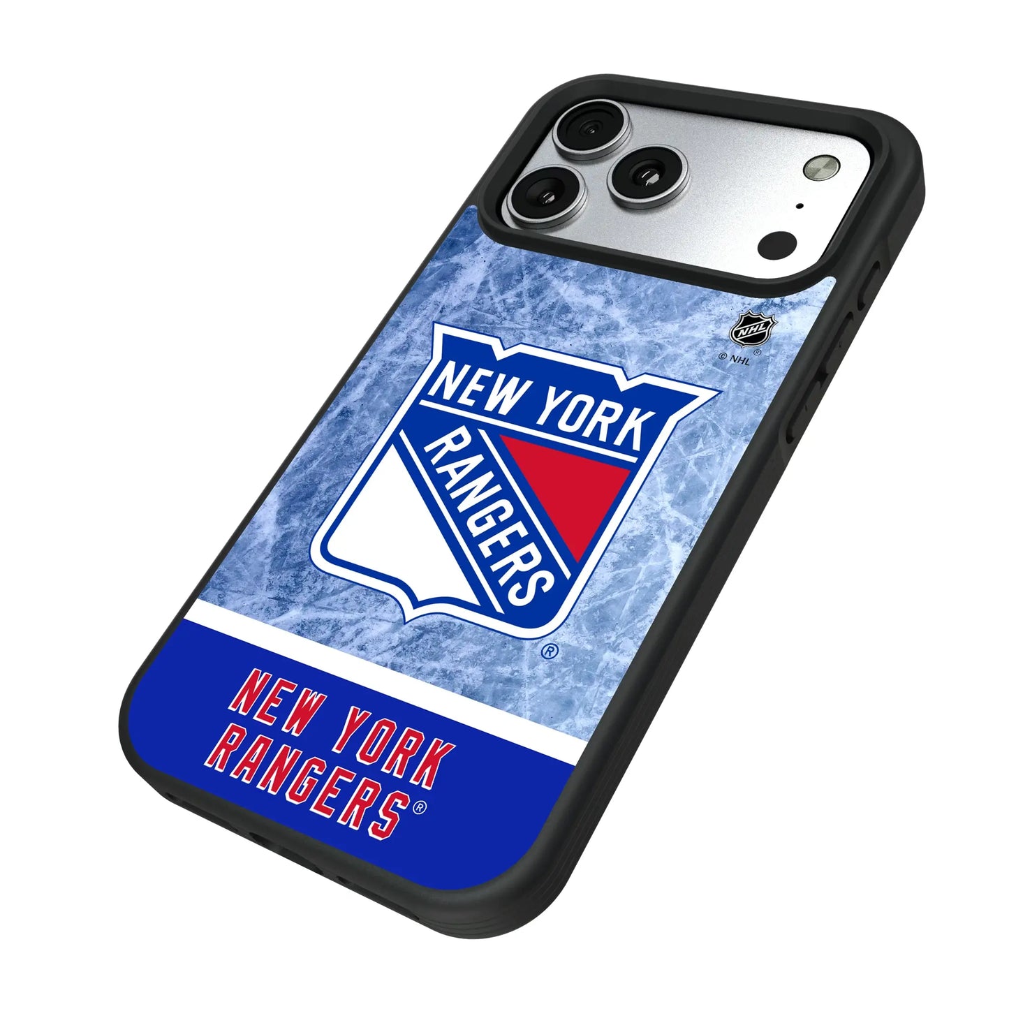 New York Rangers Ice Wordmark Bump Phone Case for Apple iPhone