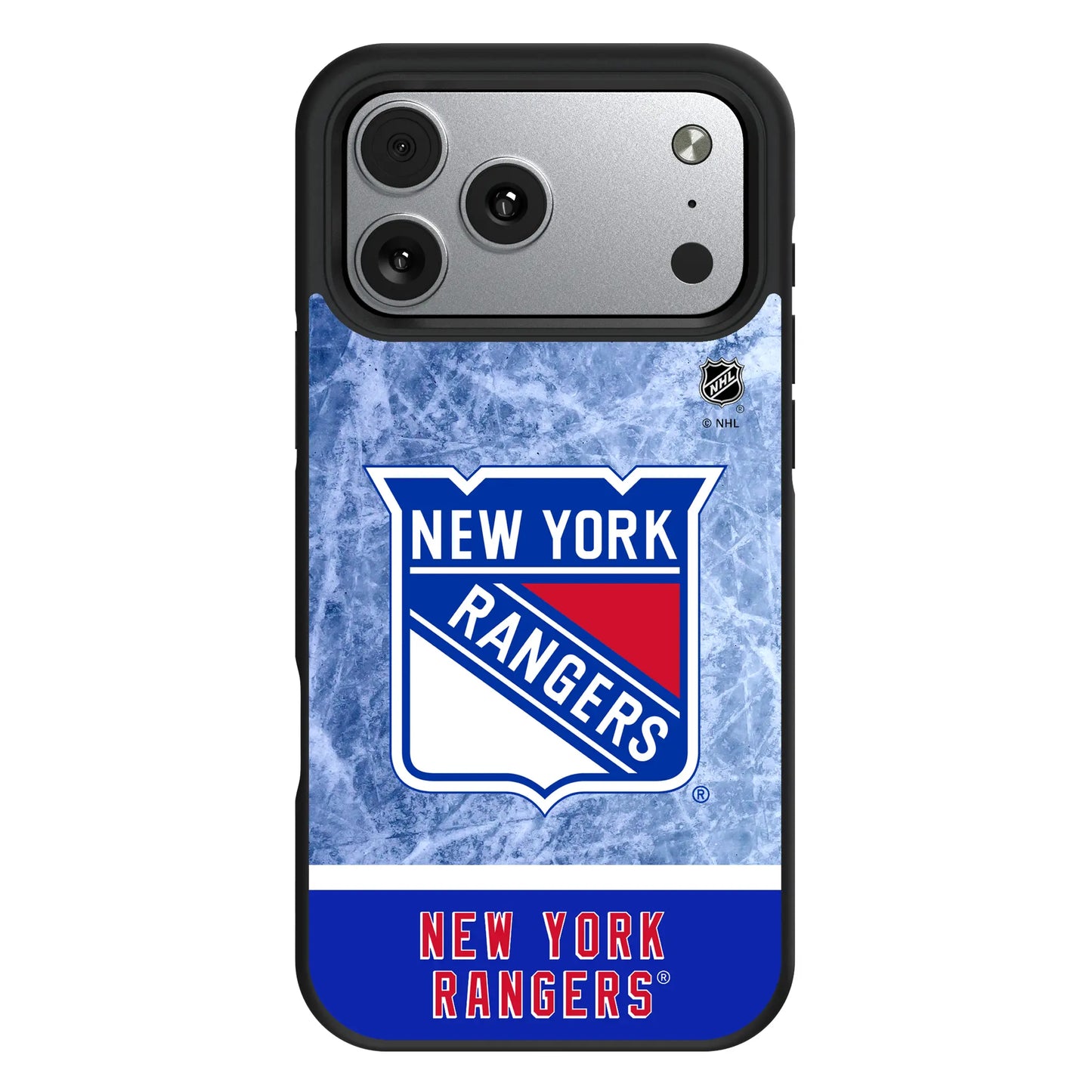 New York Rangers Ice Wordmark Bump Phone Case for Apple iPhone