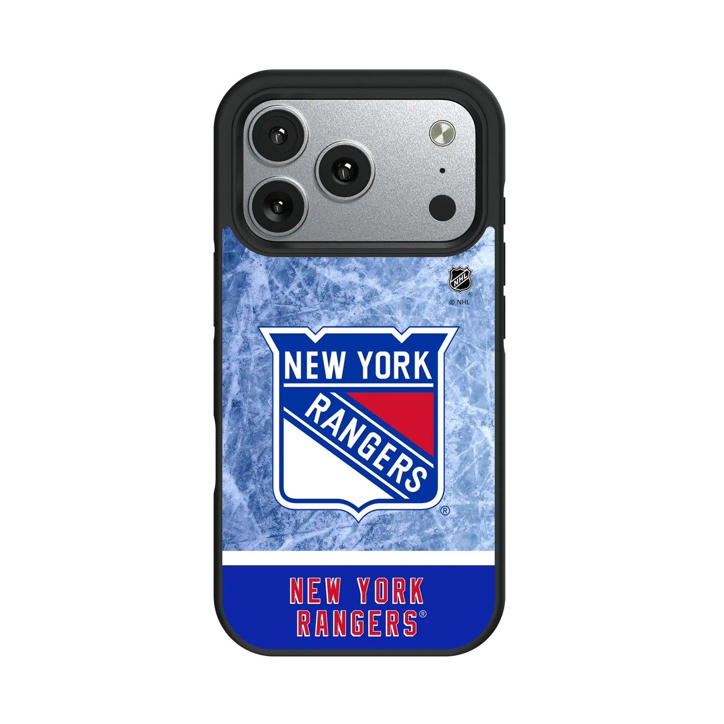 New York Rangers Ice Wordmark Bump Phone Case for Apple iPhone